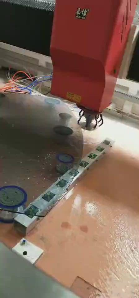 CNC Punch Glass Engraving 8K Mirror Glass Edge Polishing Machines