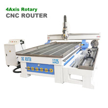 Load image into Gallery viewer, 4 axis CNC wood Router 4x8 with 5HP water cooling spindle 24000RPM - OSAIN CNC Router
