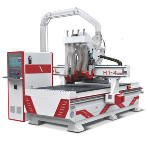 four heads 4x8 cnc router for kitchen cabinet making - OSAIN CNC Router