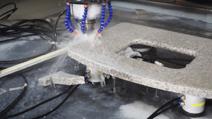 CNC Granite Router For Sink Cutting and edge Polishing - OSAIN CNC Router